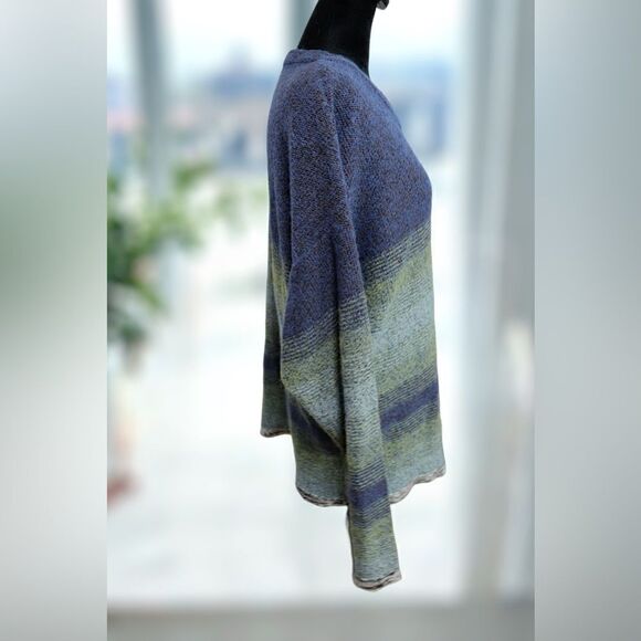 Anthropologie Cousin Johnny Merino Wool Multicolor Pullover Jumper Sweater Sz L - Picture 8 of 12